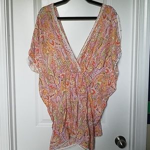 Victoria's Secret paisley swim coverup